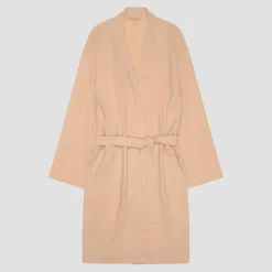 Almond Linen Robe