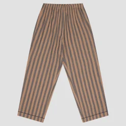 Blue & Porcini Striped Linen Pajama pants