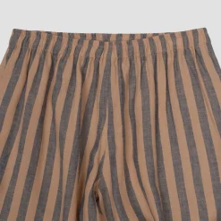 Blue & Porcini Striped Linen Pajama pants