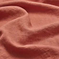 Burnt Orange 100% Linen Duvet Cover