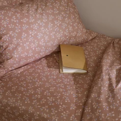 Chestnut Floral Cotton Fitted Sheet - Cal King