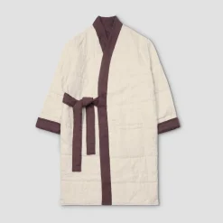 Conker Brown Linen Housecoat