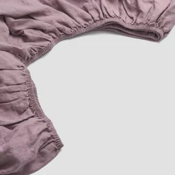 Elderberry 100% Linen Fitted Sheet
