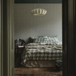 Elm Green Emsworth Plaid Linen Blend Duvet Cover