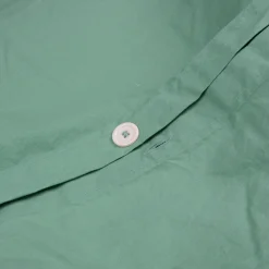 Faded Jade Washed Cotton Percale Duvet Cover