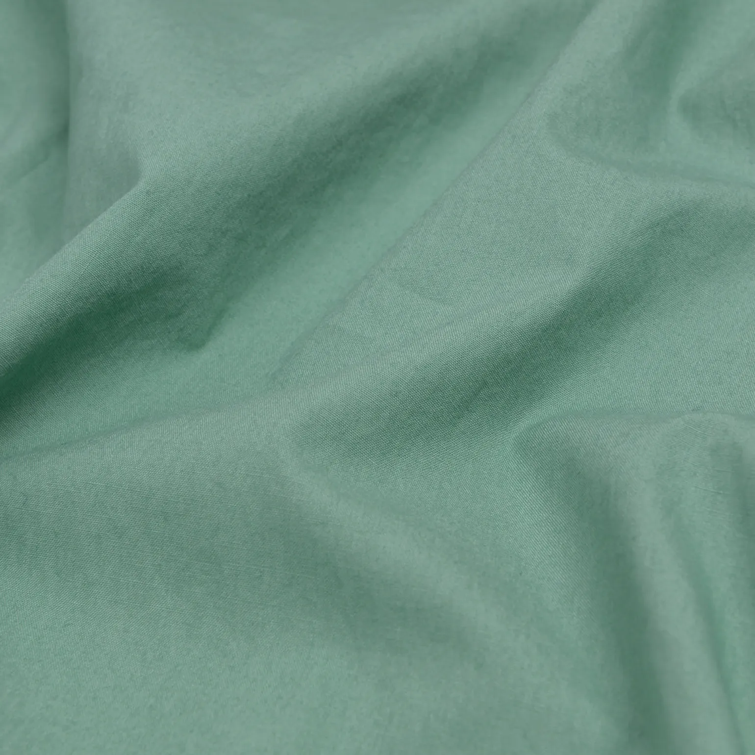 Faded Jade Washed Cotton Percale Pillowcases (Pair)