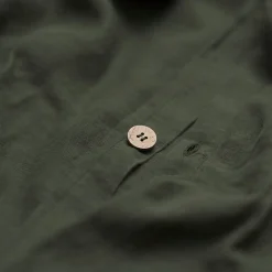 Fern Green 100% Linen Duvet Cover