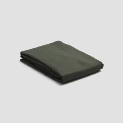Fern Green Linen Blend Fitted Sheet
