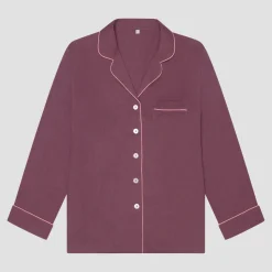Fresh Fig Linen Pajama Shirt