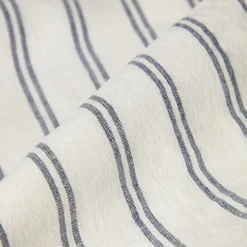 Ivory Kemptown Stripe Linen Blend Fitted Sheet