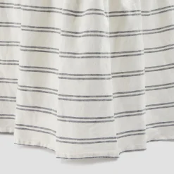 Kemptown Stripe Linen Blend Bed Skirt