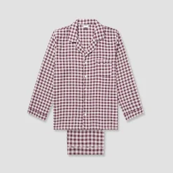 Men's Berry Gingham Pajama Set