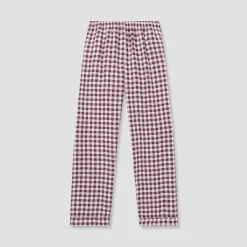 Men's Berry Gingham Pajama Pants