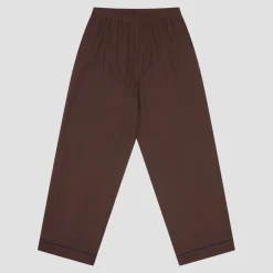 Men's Conker Brown Linen Pajama Pants