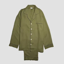 Men's Moss Linen Pajama Set