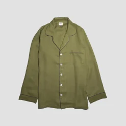 Men's Moss Linen Pajama Shirt