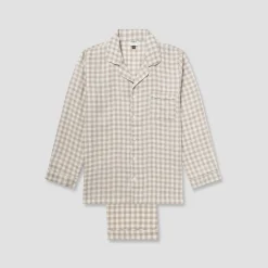 Men's Mushroom Gingham Pajama Set