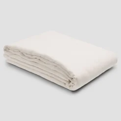 Pearl Linen Blend Duvet Cover