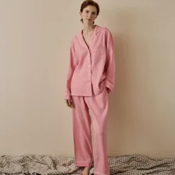 Pink Bloom Linen Pajama pants