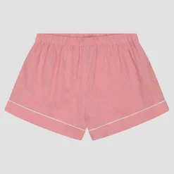 Pink Bloom Linen Pajama Shorts