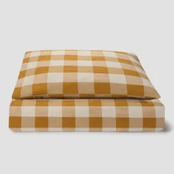 Russet Yellow/Oatmeal Kids Emsworth Linen Blend Bedding Set