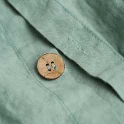 Sage Green 100% Linen Duvet Cover