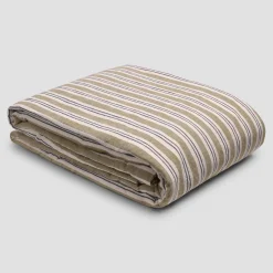 Thyme Somerley Stripe Linen Blend Duvet Cover