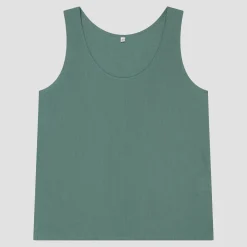 Tranquil Green Linen Tencel Cami Top