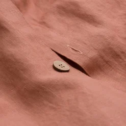 Warm Clay 100% Linen Duvet Cover