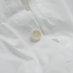White Washed Cotton Percale Duvet Cover